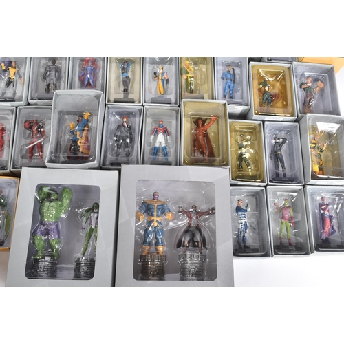 736 - Marvel Universe - a large collection of Eaglemoss collectible Marvel Chess figures. Detailed figurin... 