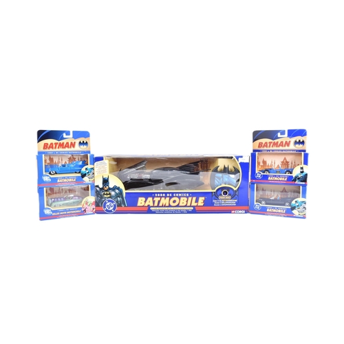 741 - Batman - a collection of x5 vintage Corgi made diecast models of DC Batman interest to include: 1960... 