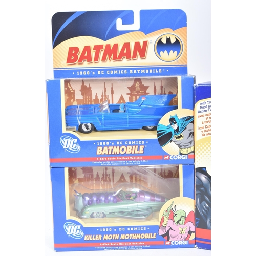 741 - Batman - a collection of x5 vintage Corgi made diecast models of DC Batman interest to include: 1960... 