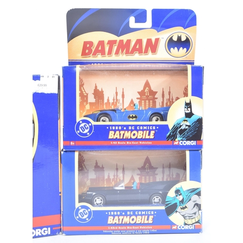 741 - Batman - a collection of x5 vintage Corgi made diecast models of DC Batman interest to include: 1960... 