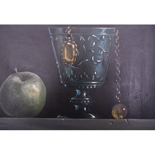 123 - Deborah Jones - (1921-2012) - Bristol - A 20th century still life oil on board painting by local Bri... 