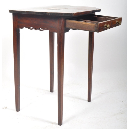 132 - A 19th century rosewood inlay star burst side occasional table. The table having an octagonal shaped... 