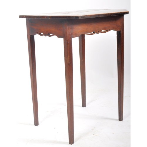 132 - A 19th century rosewood inlay star burst side occasional table. The table having an octagonal shaped... 