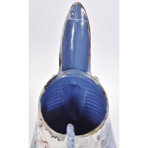 147 - Roger Cockram - Devon Studio Pottery - A large fish / ocean themed baluster vase. Decorated with a f... 