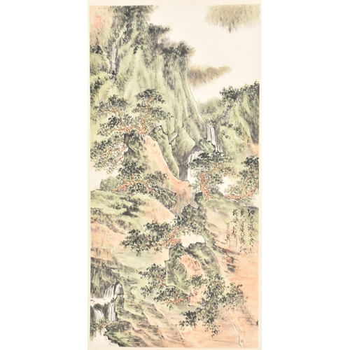 195 - Xie Zhiliu (1910 - 1997) - Chinese School - A 20th century Chinese Xie Zhiliu ink on paper wall hang... 