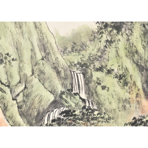 195 - Xie Zhiliu (1910 - 1997) - Chinese School - A 20th century Chinese Xie Zhiliu ink on paper wall hang... 