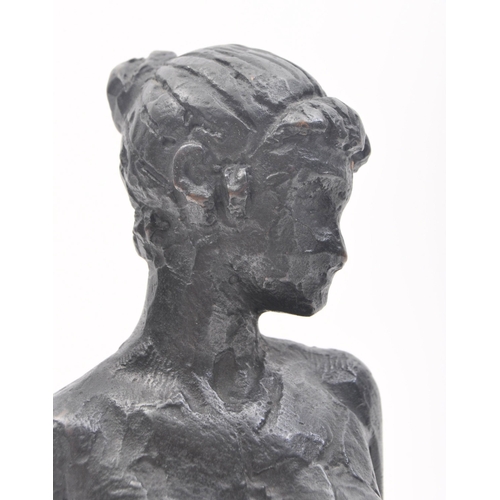 215 - Ricard Sala (Catalan school, b.1929) - a late 20th century limited edition bronze of a seated nude l... 