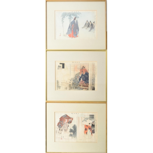 229 - Tsukioka Kogyo (1869-1927) - a series of seven original late 19th century circa 1989 Japanese Orient... 