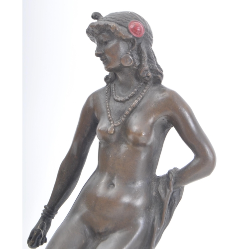 240 - Franz Bergmann - A late 19th / early 20th century Austrian cold painted bronze figure of a nude woma... 