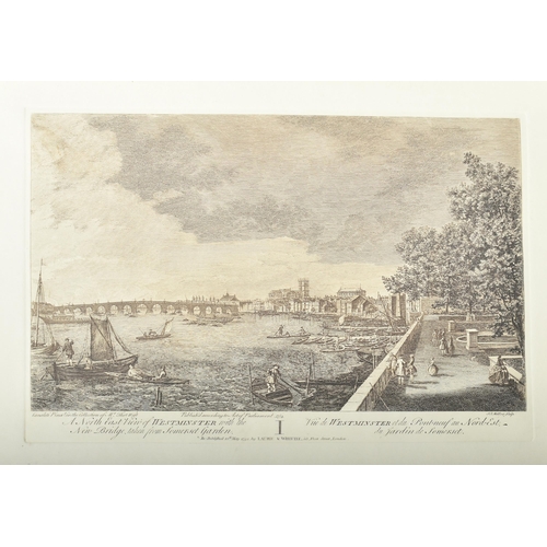 267 - After Antonio Canaletto - A pair of late 19th century etchings on paper by Laurie & Whittle publishe... 