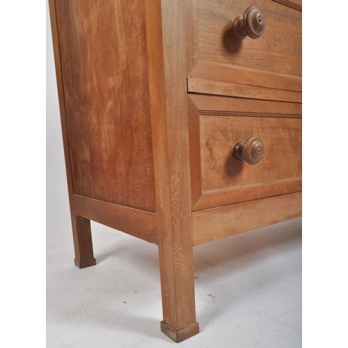 291 - An early 20th century, circa 1900S Biedermeier cross banded mahogany two over three chest of drawers... 