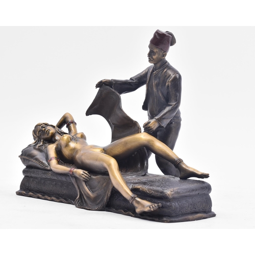 310 - Franz Bergman - a 20th century circa 1930s Austrian cold painted bronze figure. The figure depicting... 