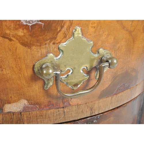 318 - A small early 20th century circa 1920s Queen Anne Revival walnut veneered drop leaf side table. The ... 