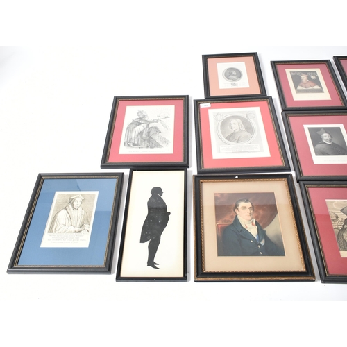 349 - A large collection of Victorian 19th century & later framed & glazed religious portraits prints and ... 