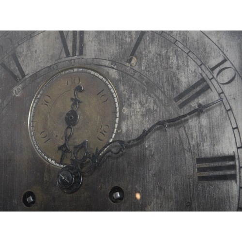 365 - A George III early 19th century oak cased Jonathan Godden of Malling longcase grandfather's clock. C... 