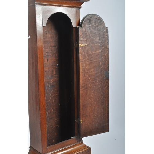 365 - A George III early 19th century oak cased Jonathan Godden of Malling longcase grandfather's clock. C... 