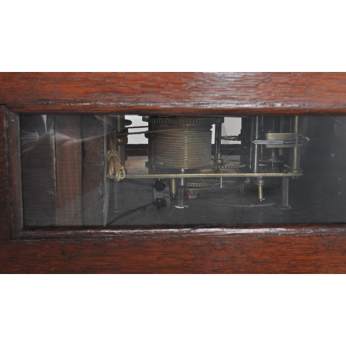 365 - A George III early 19th century oak cased Jonathan Godden of Malling longcase grandfather's clock. C... 