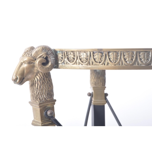 376 - A 20th century Neoclassical inspired pillar candlestick decorative table centrepiece. With gilt meta... 