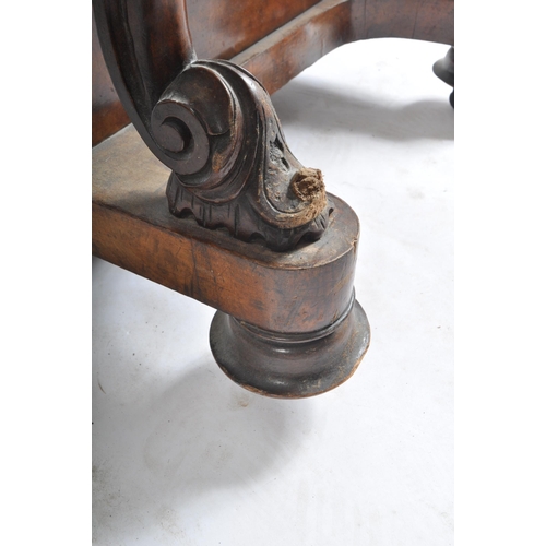 384 - A late 19th century Victorian walnut davenport writing bureau. The desk with inkwell stand shelf mou... 