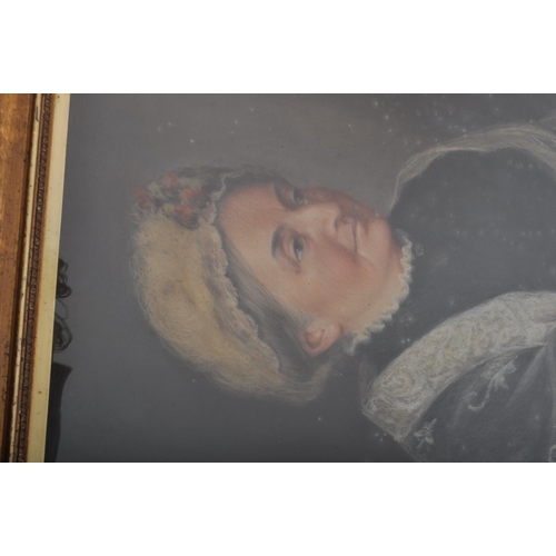 428 - A late 19th century pastel portrait depicting Elizabeth 'Betty' Wynell - Mayow, the daughter of Phil... 