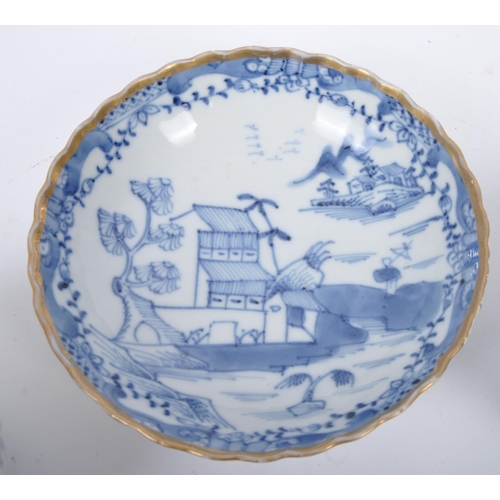 448 - An assortment of three 19th century Chinese Oriental in the manner of Kangxi Dynasty porcelain blue ... 