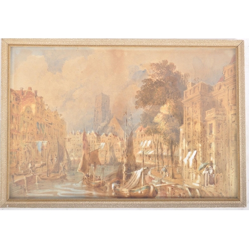 459 - After Samuel Prout (British school, 1783-1852) - An early 20th century watercolour on paper of a cen... 