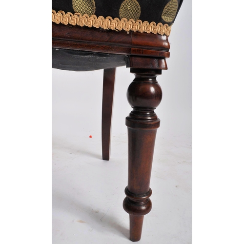 473 - A 19th century mahogany revival dining table with chairs. The suite comprising of a mahogany oval to... 