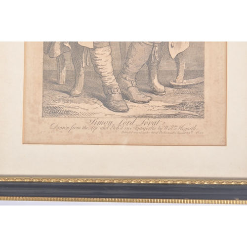 656 - After William Hogarth (1697-1764) - 'The Politician' & 'Simon Lord Lovat' - Two 18th century engravi... 