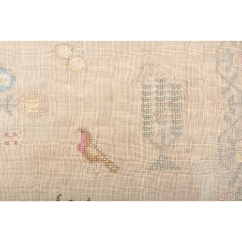 171 - A 1790 George III needlepoint sampler for Ann Thornton dated December 9th 1790. The sampler with tre... 