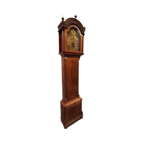 56 - James Burr - Bristol. An 18th century mahogany cased West Country longcase clock. The brass face wit... 