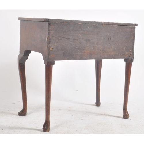 299 - A George III 18th century walnut low boy occasional side table. The low boy having a chamfered round... 