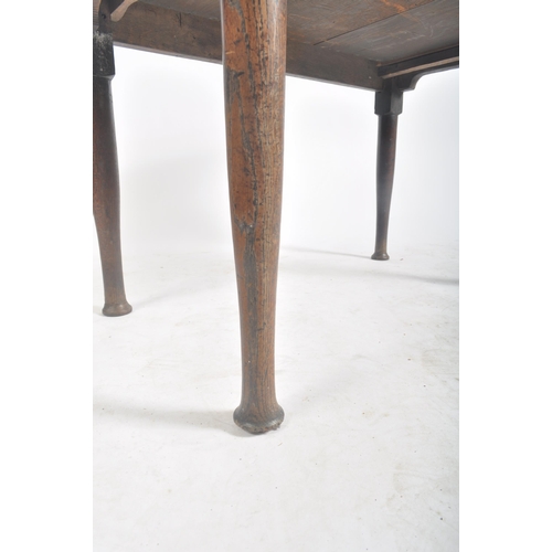 337 - A George III 18th century oak lowboy side low table. The table having a chamfered edge over a full l... 