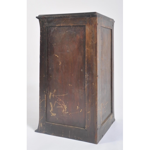 468 - A Victorian 19th century rosewood marquetry and bone inlaid hanging corner cabinet. The door with in... 