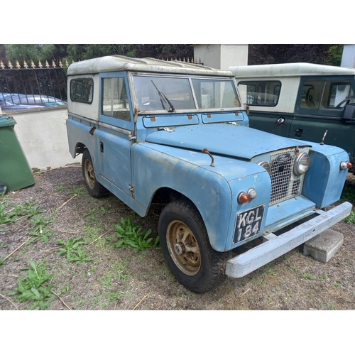 2 - KGL 184 - Land Rover Series II - a 1960 2286cc blue and cream Series II Land Rover. Fitted with a be... 