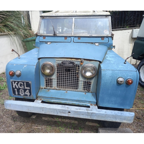 2 - KGL 184 - Land Rover Series II - a 1960 2286cc blue and cream Series II Land Rover. Fitted with a be... 