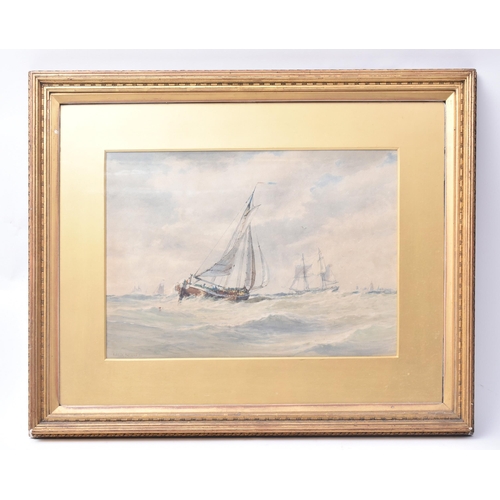 234 - Arthur Wilde Parsons - a fine maritime watercolour depicting a scene of a cutter and other sailing v... 