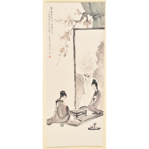 400 - Fu Baoshi (1904-1965) - Chinese School - A series of four ink on paper wall hanging scrolls. The ser... 