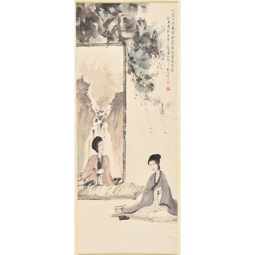 400 - Fu Baoshi (1904-1965) - Chinese School - A series of four ink on paper wall hanging scrolls. The ser... 