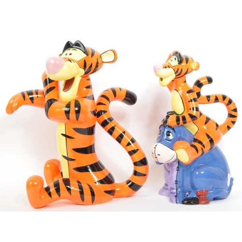 71 - A collection of six Border Fine Arts studio china porcelain Winnie the Pooh novelty with mark to bas... 