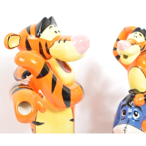 71 - A collection of six Border Fine Arts studio china porcelain Winnie the Pooh novelty with mark to bas... 