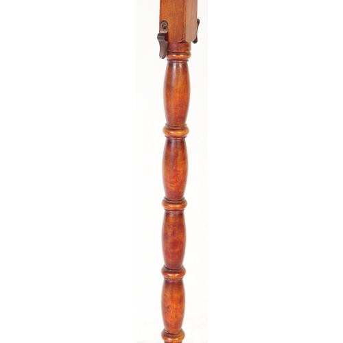 348 - A vintage 20th century mahogany pedestal free standing floor standing ashtray. The ashtray having me... 