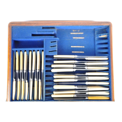 1044 - A canteen of silver plate / EPNS cutlery, mostly by Henry Wilkinson & Co of Sheffield plus some from... 