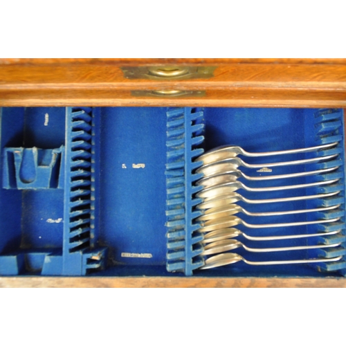 1044 - A canteen of silver plate / EPNS cutlery, mostly by Henry Wilkinson & Co of Sheffield plus some from... 