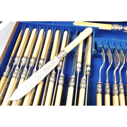 1044 - A canteen of silver plate / EPNS cutlery, mostly by Henry Wilkinson & Co of Sheffield plus some from... 