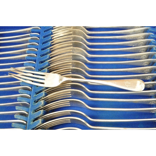 1044 - A canteen of silver plate / EPNS cutlery, mostly by Henry Wilkinson & Co of Sheffield plus some from... 