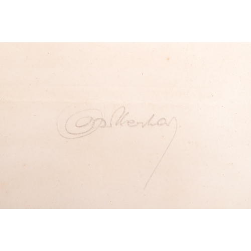 571 - An original vintage 20th century foal / horse pencil sketch on paper. The drawing having frontal / s... 