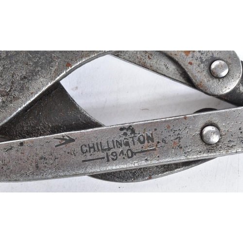 132 - A WWII Second World War British Army folding Wire Cutters by Chillington Tool Co Wolverhampton. Date... 