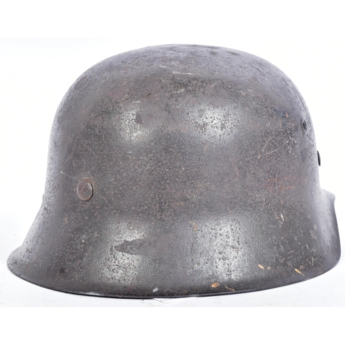 150 - An original WWII Second World War Third Reich Nazi German Army M42 pattern steel Stahlhelm. Single H... 