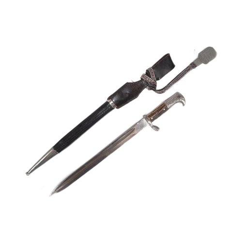 170 - A WWII Second World War Third Reich Nazi German Police / Polizei dress dagger. Eagle head pommel, st... 