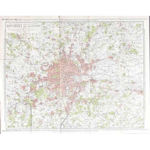 177 - Railwayana - a collection of x4 early - mid 20th Century Railways maps comprising; Tuck’s Map of the... 